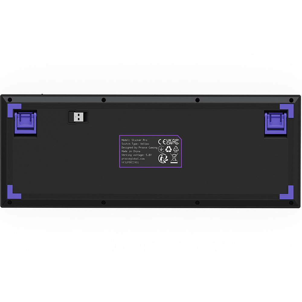 Proove - Wireless Gaming Keyboard Slicker Pro (WKSLPEN22416) - Mechanical, BT5.3, Type-C, RGB, 98 Keys, 6000mAh, 1.8m - 
