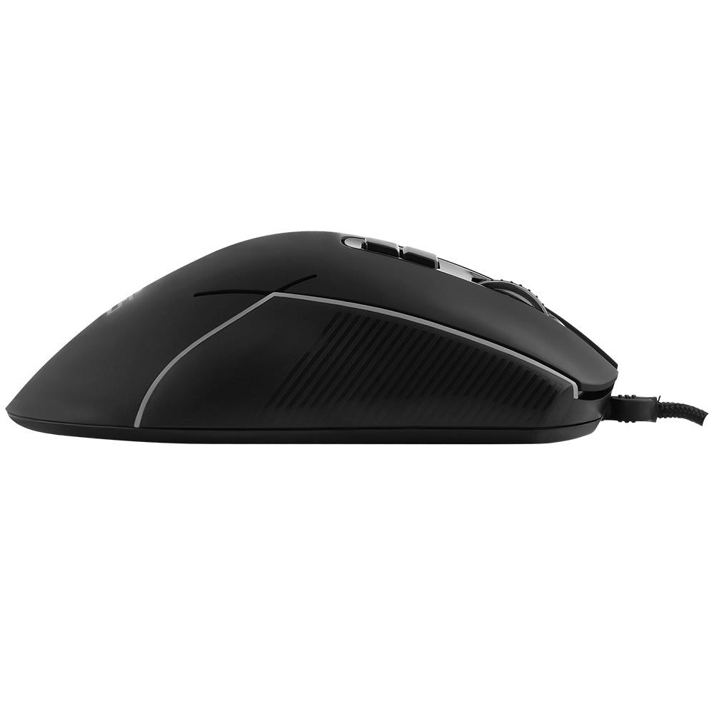 Proove - Wired Mouse Defiant (CMDE00000102) - for Gaming, USB, LED, 7 Buttons, 7200DPI, Windows, MacOS, Linux, 1.5m - Bl