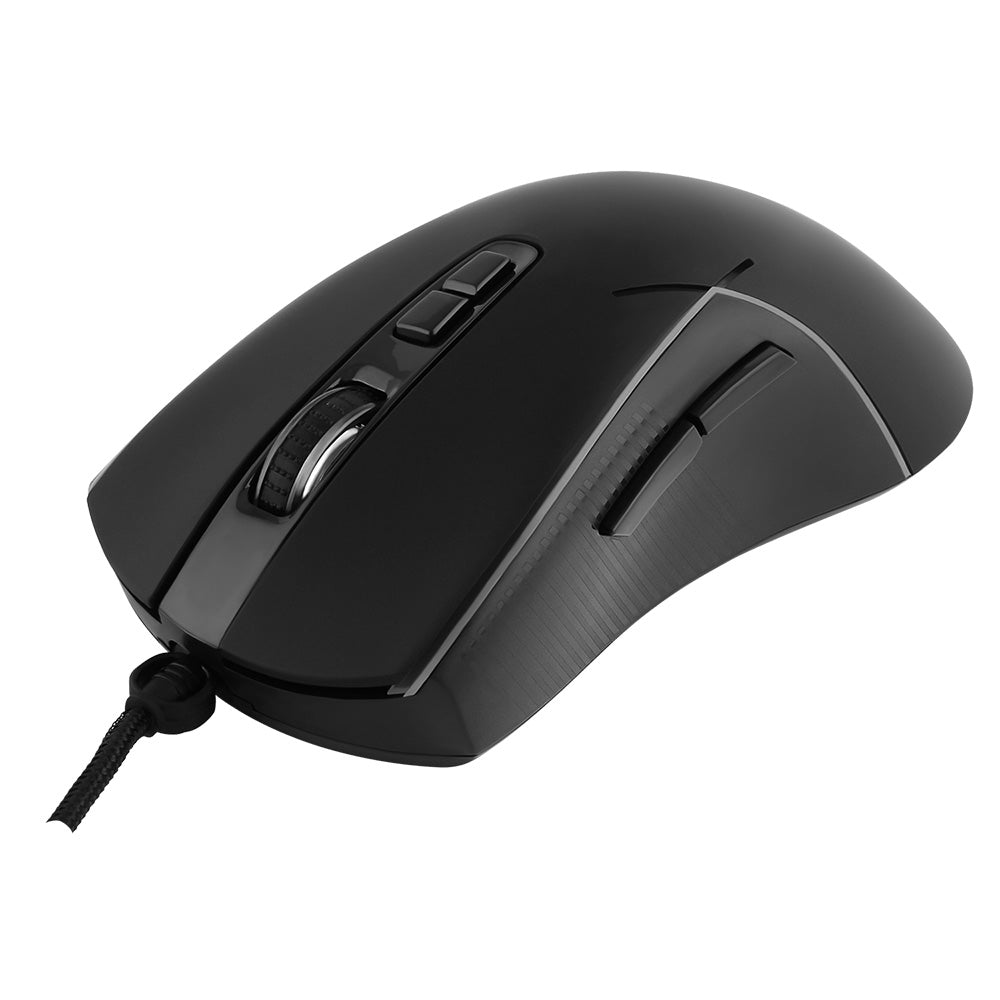Proove - Wired Mouse Defiant (CMDE00000102) - for Gaming, USB, LED, 7 Buttons, 7200DPI, Windows, MacOS, Linux, 1.5m - Bl