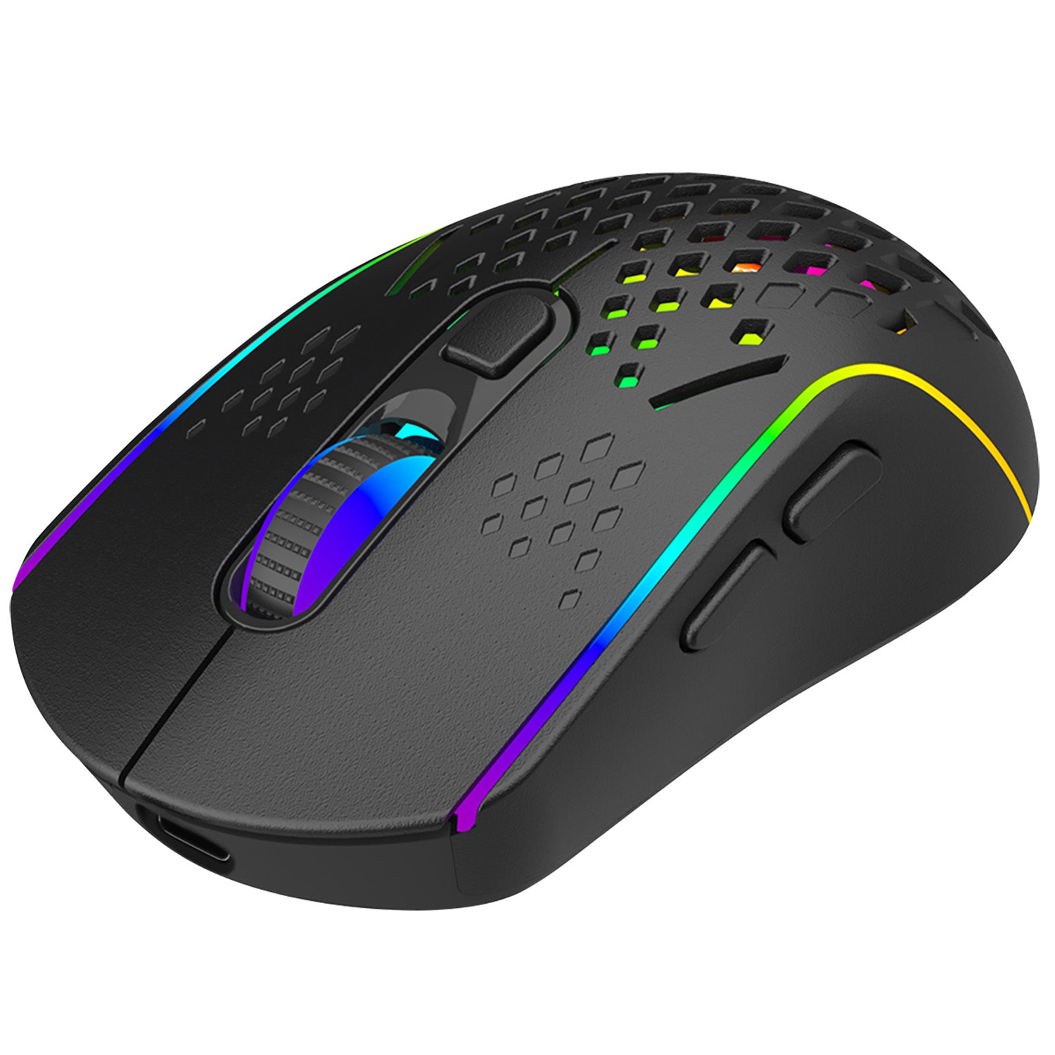 Proove - Wireless Mouse Buzz (WMBU00022401) - for Gaming, 2.4GHz, USB-C, Ergonomic, LED, 6 Buttons, 800-4800DPI, 1.5m - 