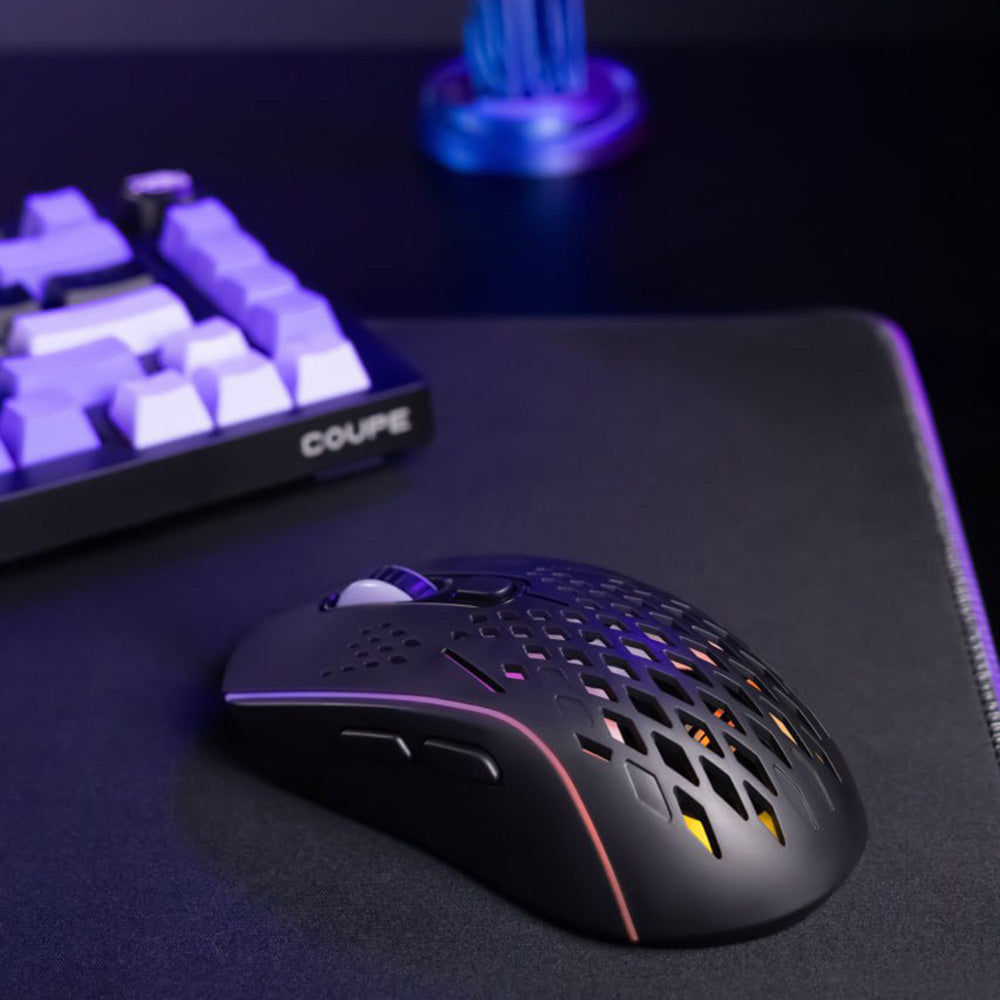 Proove - Wireless Mouse Buzz (WMBU00022402) - for Gaming, 2.4GHz, USB-C, Ergonomic, LED, 6 Buttons, 800-4800DPI, 1.5m - 