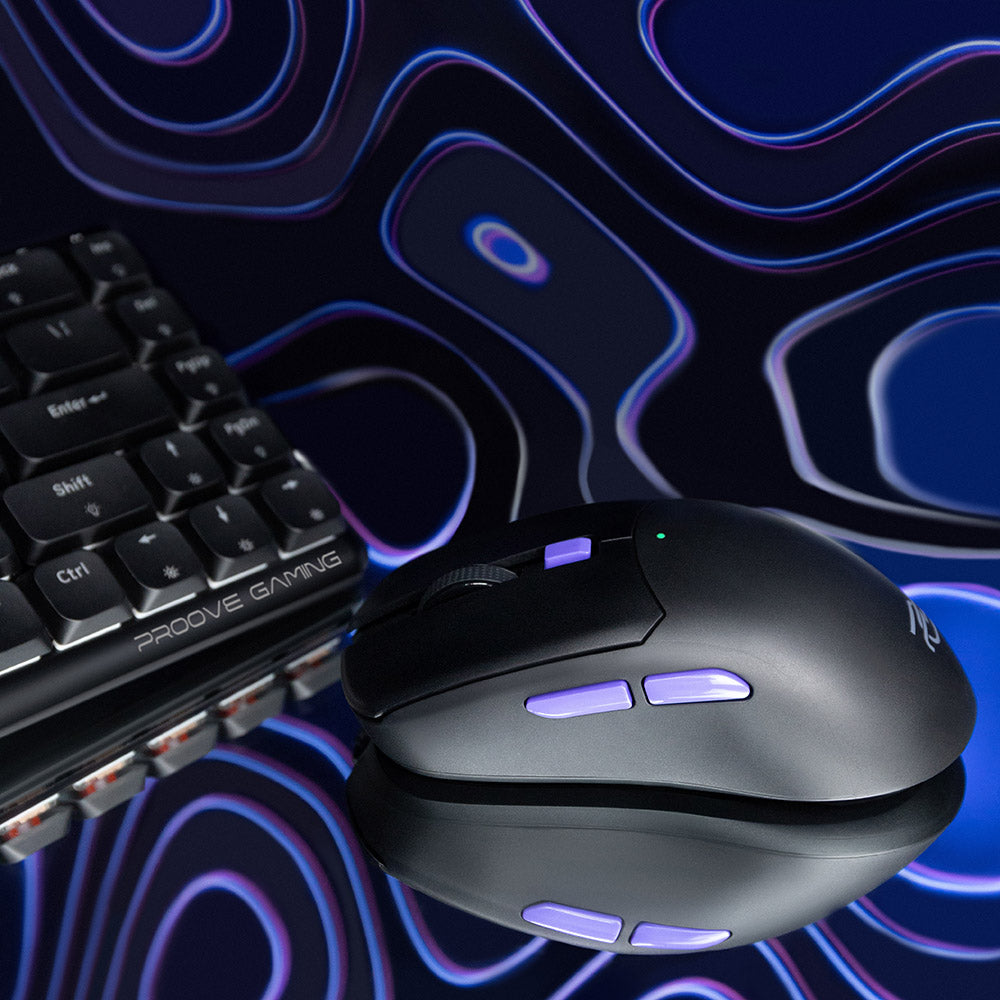 Proove - Wireless Mouse Everon (WMEV00022002) - for Gaming, Type-C, 6 Buttons, 800-10000DPI, 500mAh, 1.5m - White