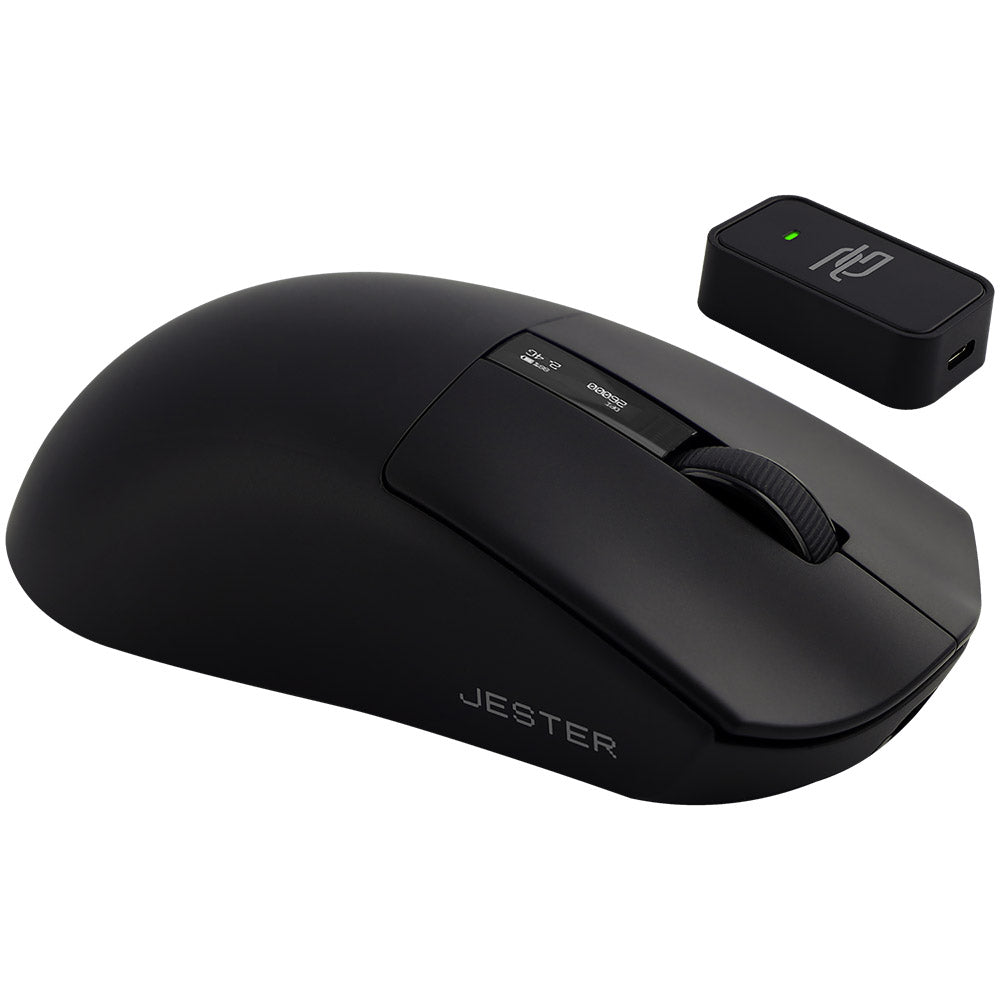 Proove - Wireless Mouse Jester 8K (WMJS00022001) - for Gaming, OLED Display, 7 Buttons, 800-26000DPI, 500mAh, 1.5m - Bla