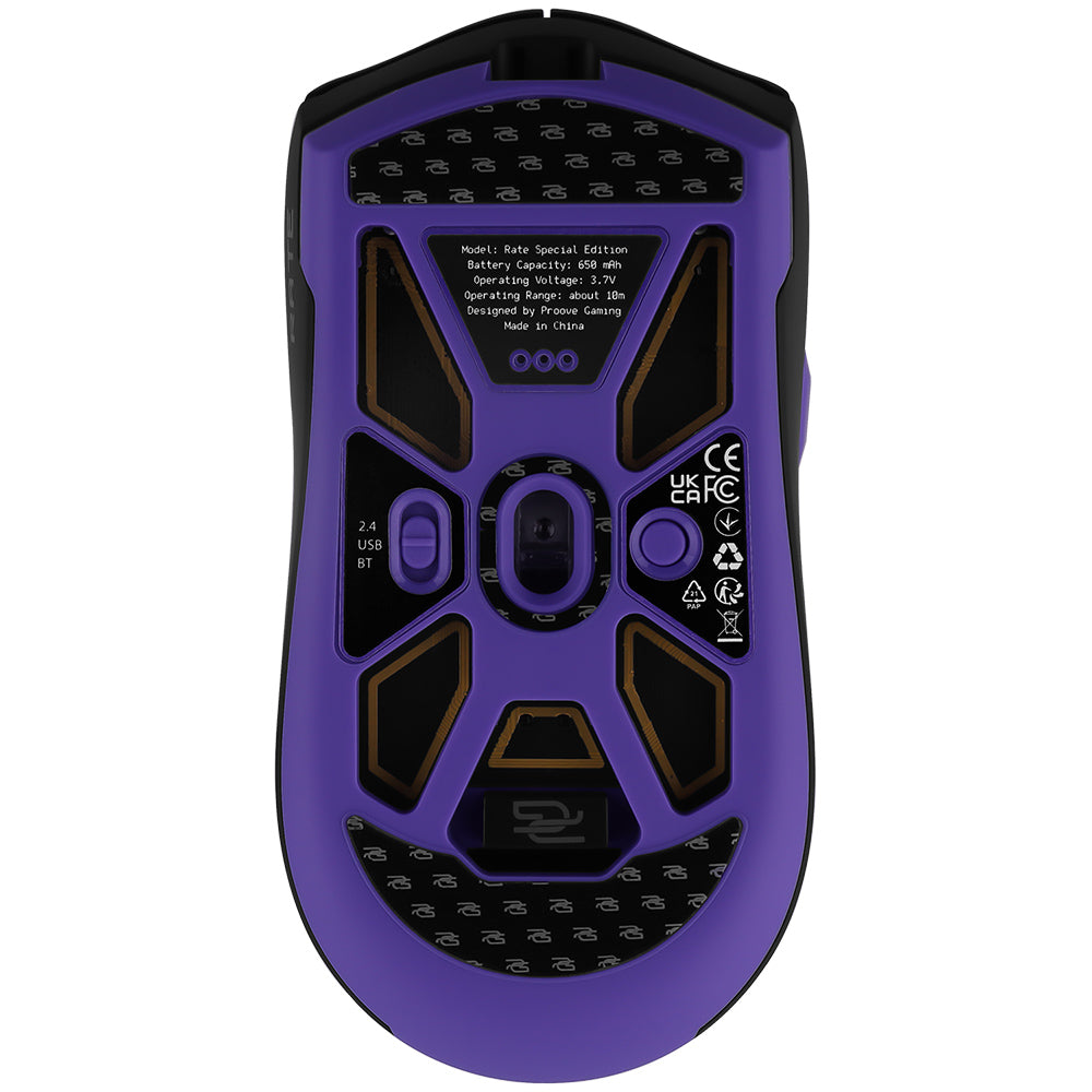 Proove - Wireless Mouse Rate Special Edition (CMRTWRS03001) - for Gaming, with 6 Buttons, 800-12000DPI, 650mAh, 1.5m - B