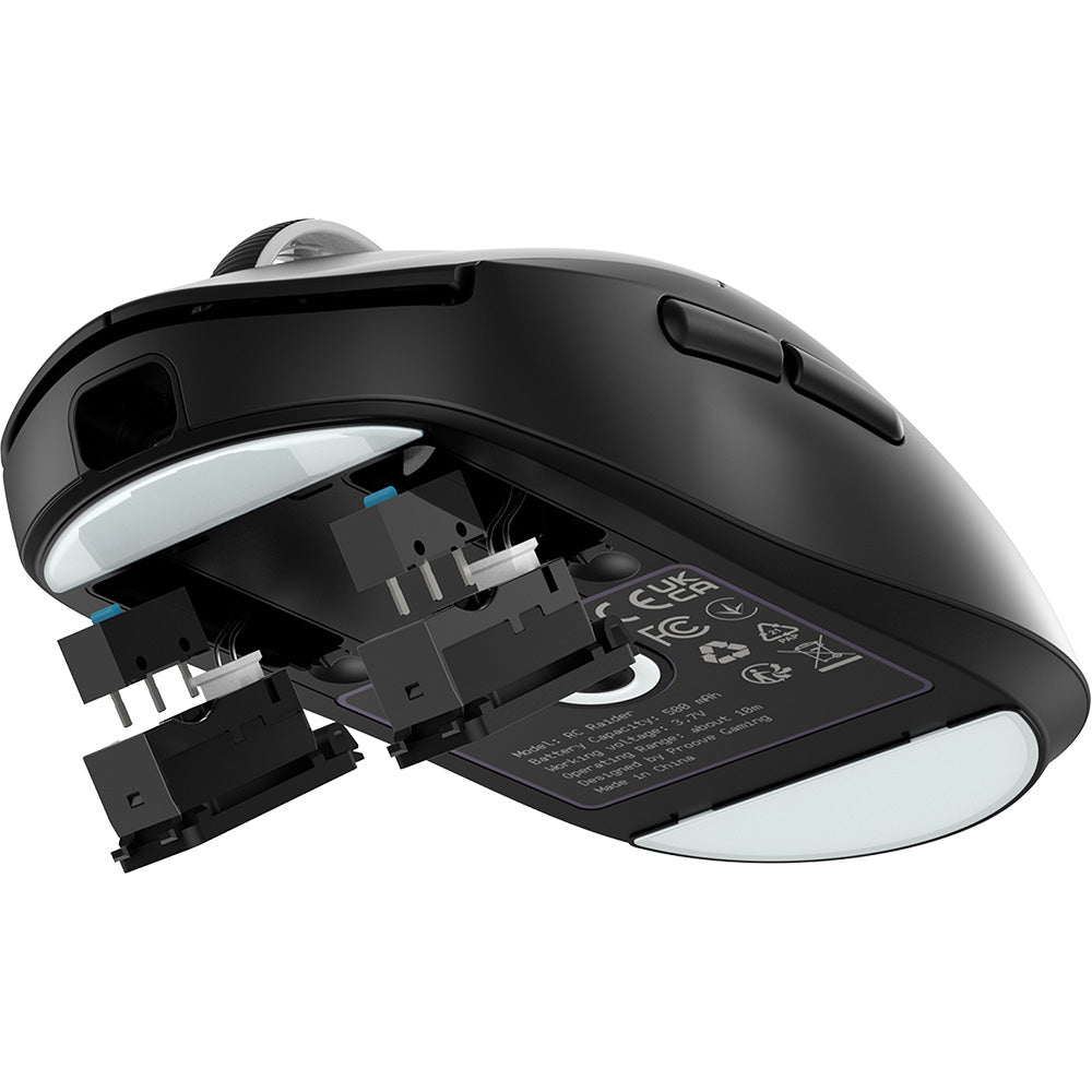 Proove - Wireless Mouse RC Raider 8K (WMRR00122001) - 2.4 GHz, Bluetooth, USB, 6 Buttons, 800-32000DPI, 500mAh, 1.5m - B