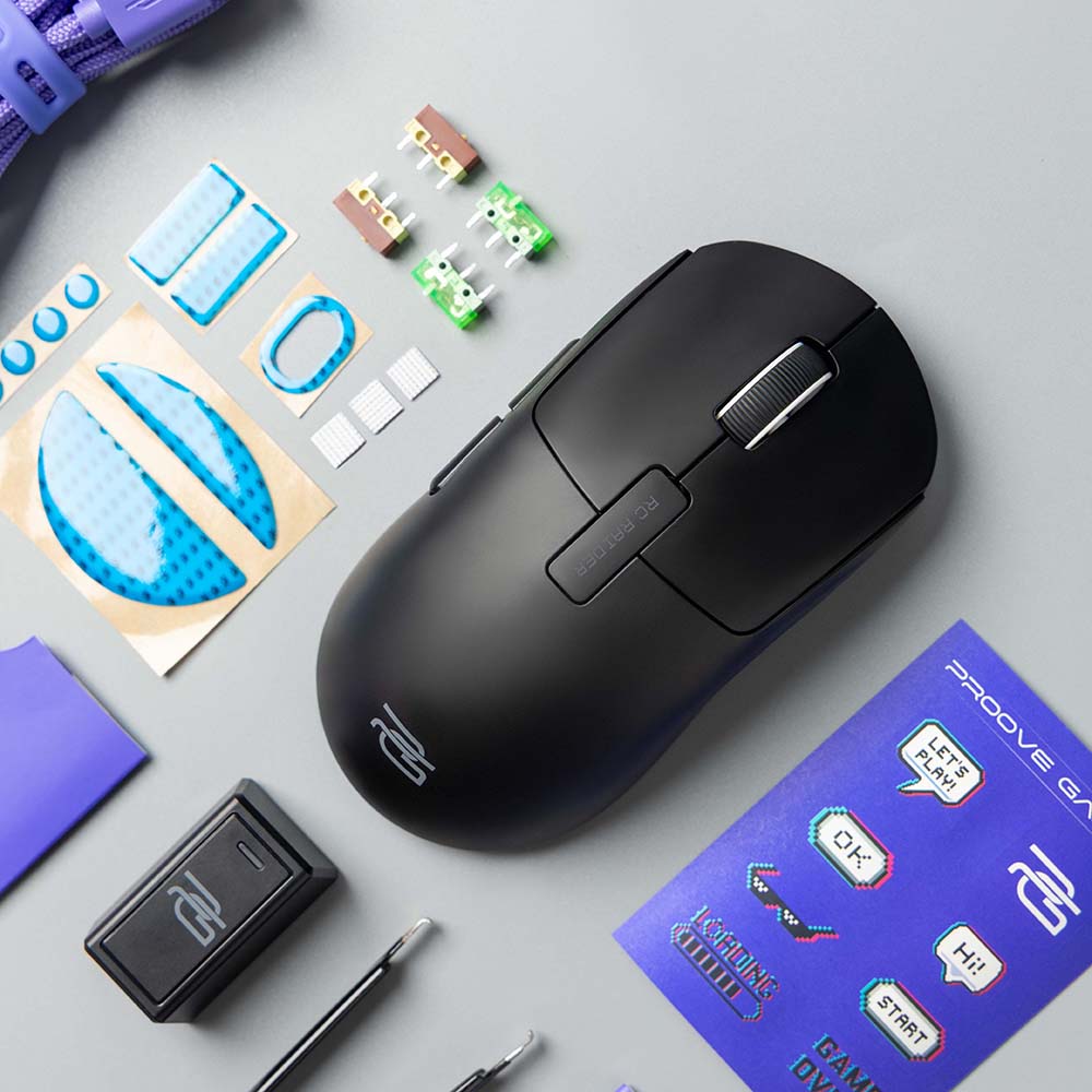 Proove - Wireless Mouse RC Raider 8K (WMRR00122001) - 2.4 GHz, Bluetooth, USB, 6 Buttons, 800-32000DPI, 500mAh, 1.5m - B