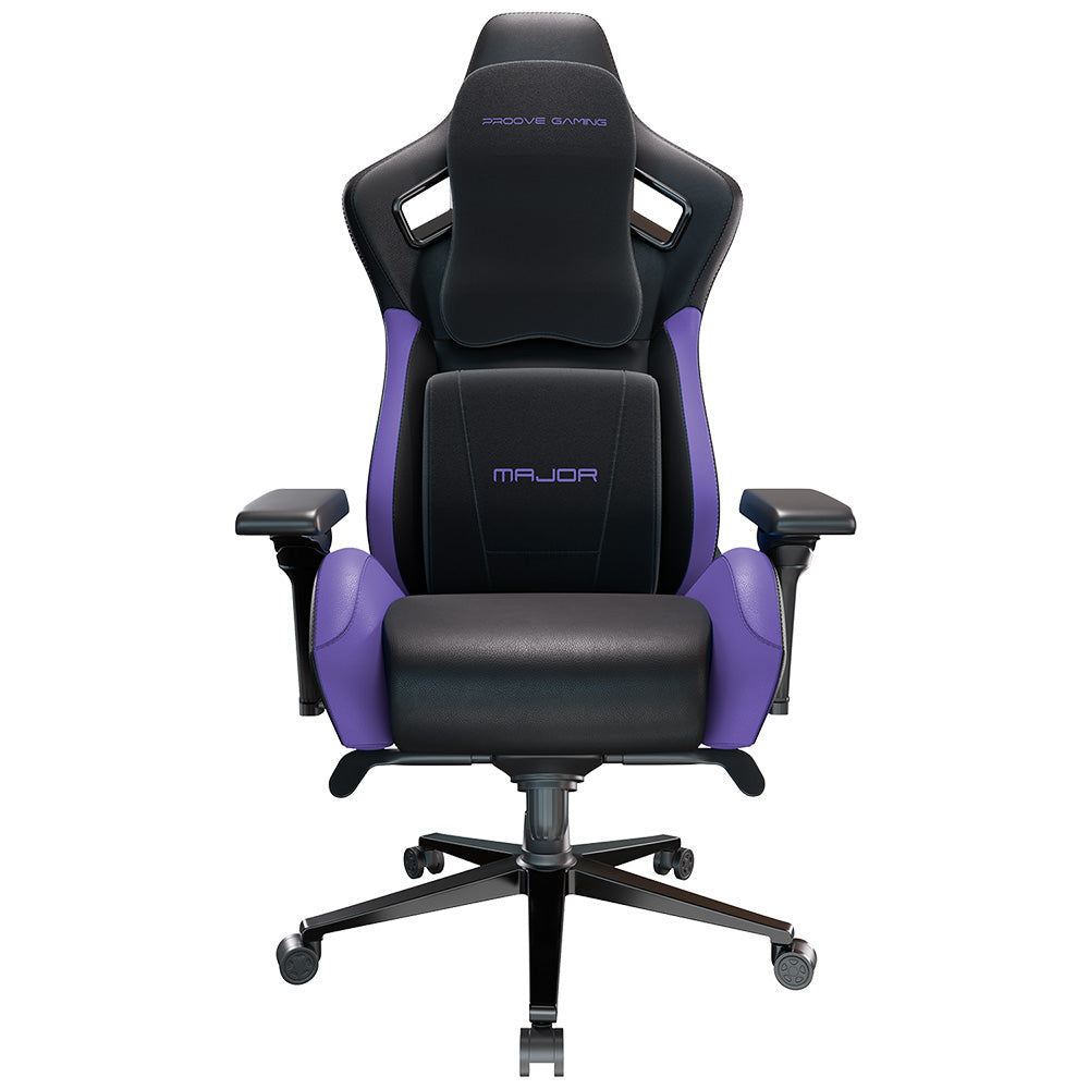 Proove - Premium Gaming Chair Major (GCMJ0001001) - 8D Armrests, 160° Backrest, Frog Mechanism, PU, 180kg Max - Black/Pu