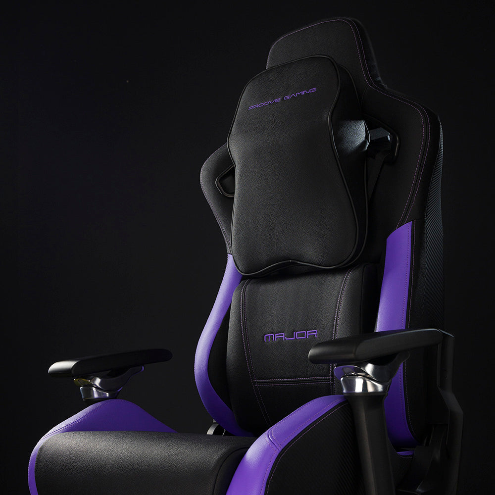 Proove - Premium Gaming Chair Major (GCMJ0001001) - 8D Armrests, 160° Backrest, Frog Mechanism, PU, 180kg Max - Black/Pu