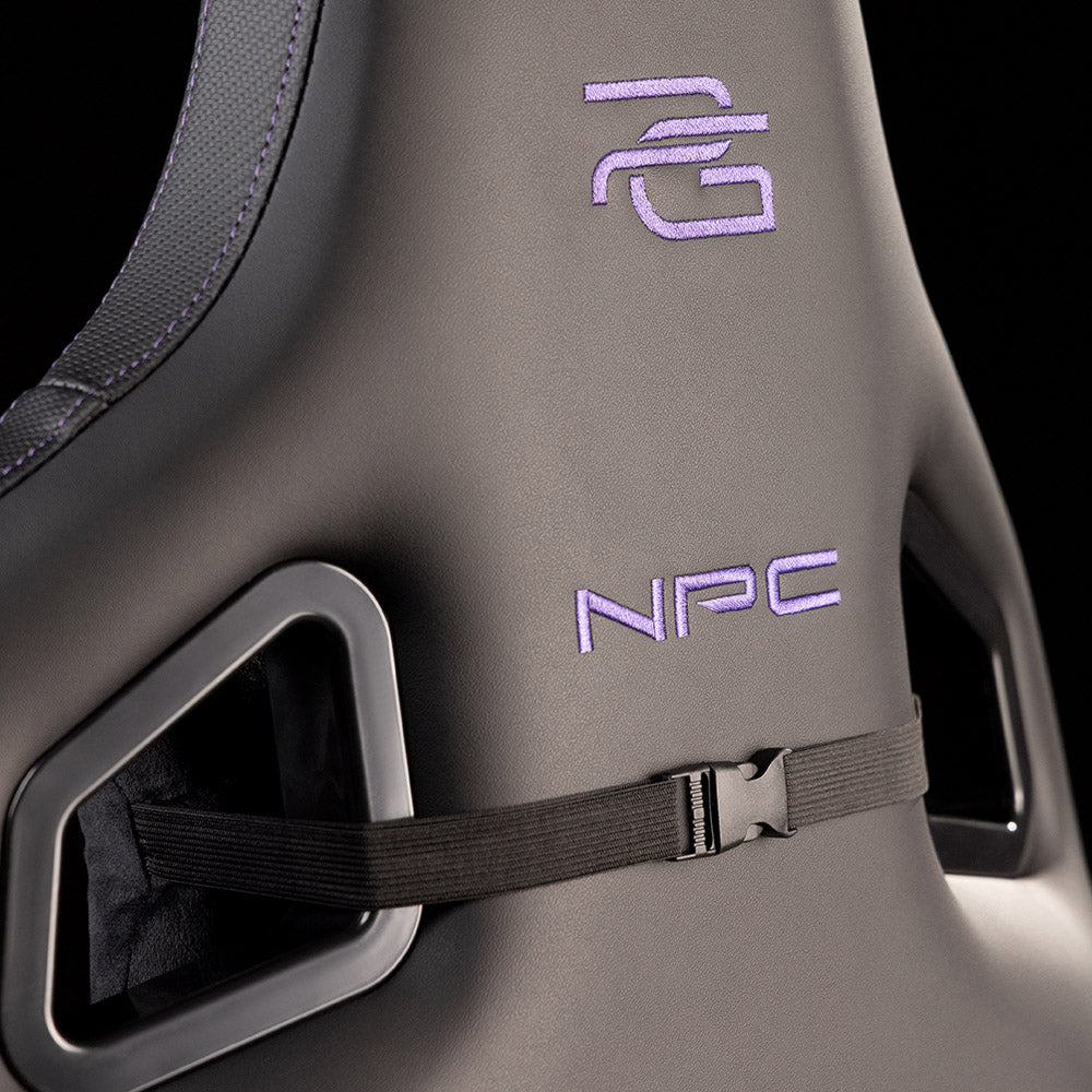 Proove - Gaming Chair NPC (GCNP0001017) - 4D Armrests, 135° Backrest, Frog Mechanism, Semi PU, Up to 136kg - Black/Purpl