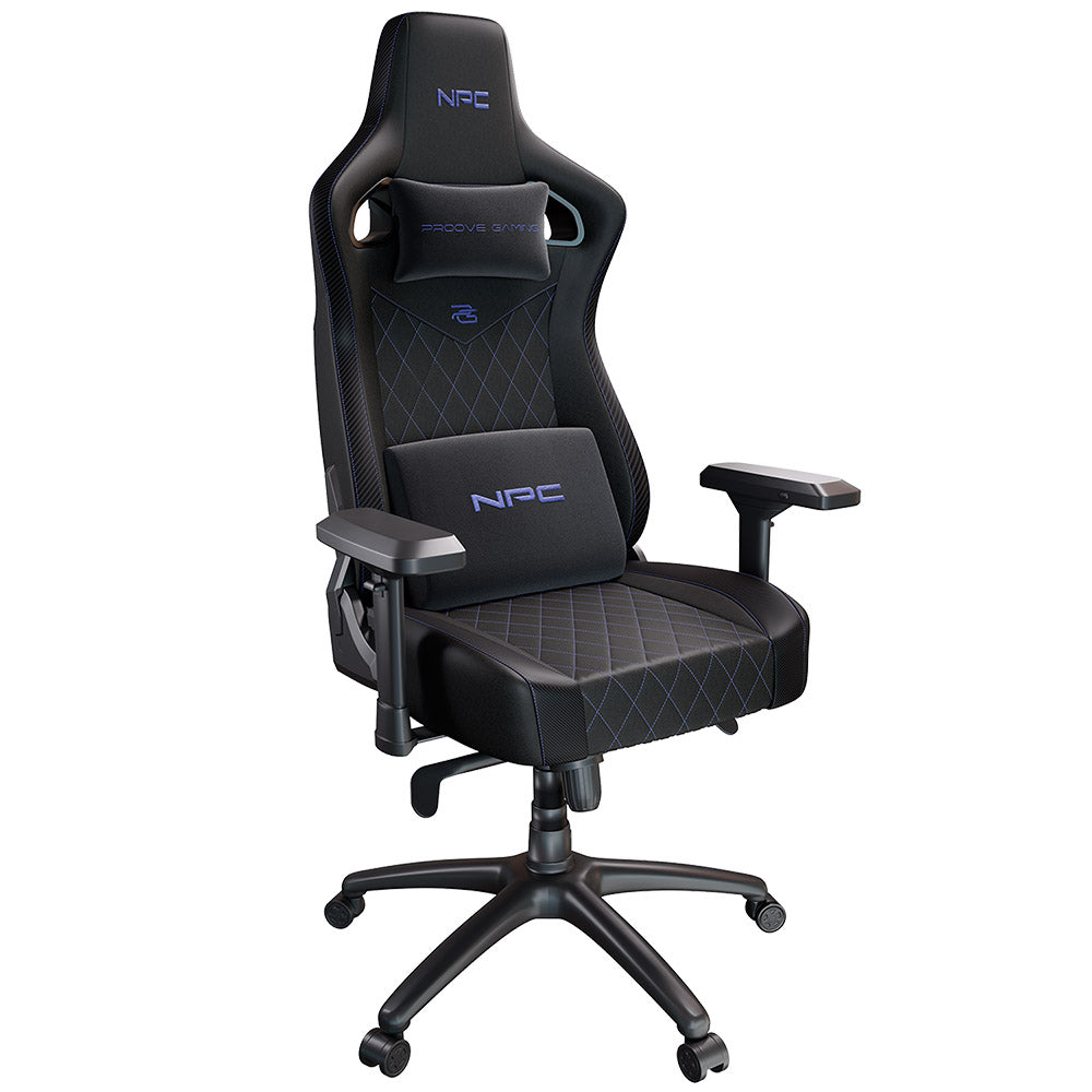 Proove - Gaming Chair NPC (GCNP0001017) - 4D Armrests, 135° Backrest, Frog Mechanism, Semi PU, Up to 136kg - Black/Purpl
