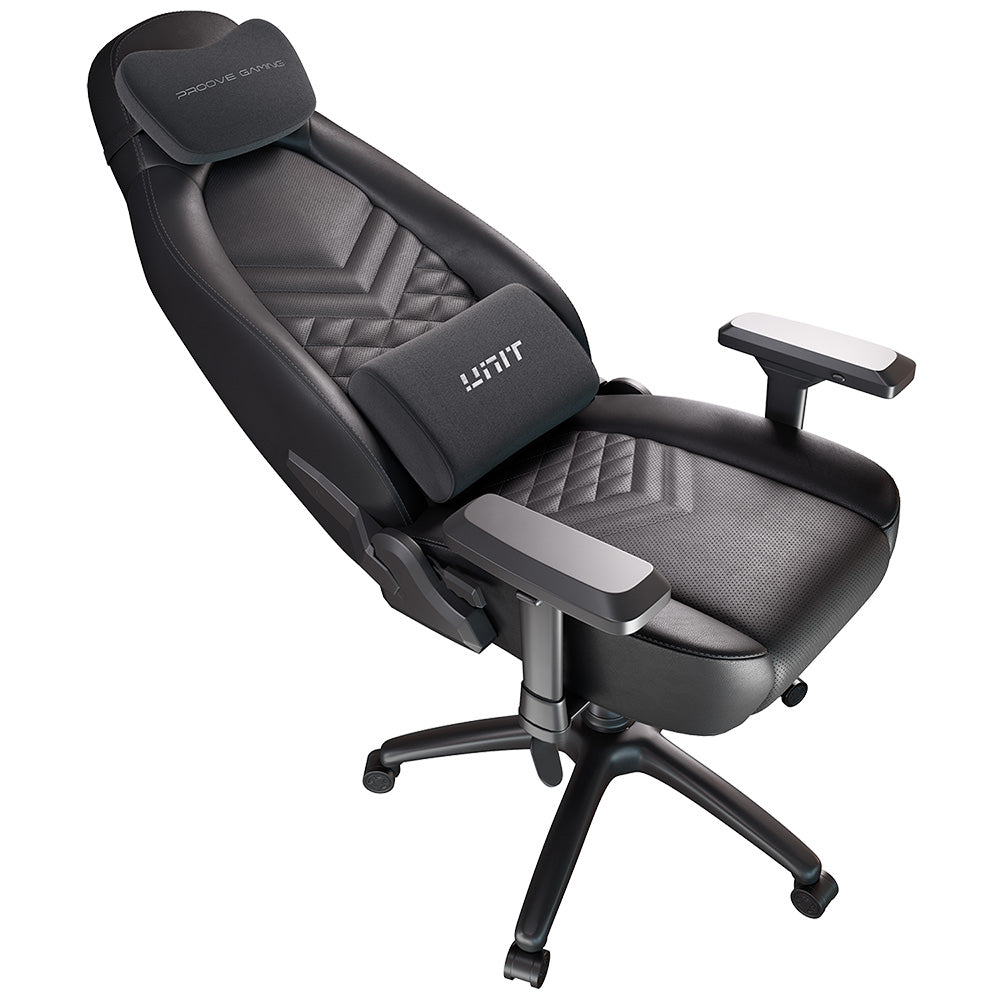 Proove - Gaming Chair Unit (GCNT0001001) - 4D Armrests, 170° Backrest, Frog Mechanism, Gaslift Class 4, 150kg - Black