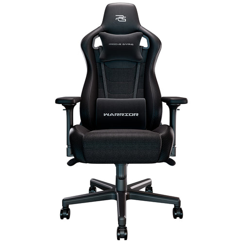 Proove - Gaming Chair Warrior (GCWR0001011) - 4D Armrests, 135° Backrest, Frog Mechanism, Semi PU, Active Cooling - Blac