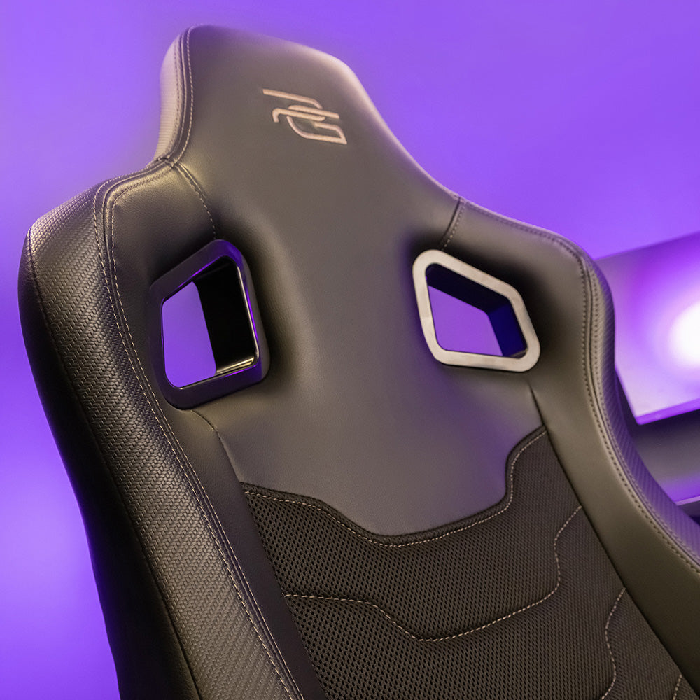 Proove - Gaming Chair Warrior (GCWR0001011) - 4D Armrests, 135° Backrest, Frog Mechanism, Semi PU, Active Cooling - Blac