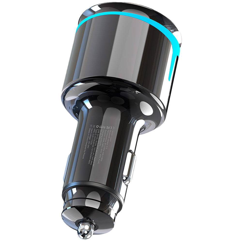 Proove - Car Charger with FM Modulator (FMNX30110001) - USB, Type-C, U-Disk, TF, Bluetooth 5.3, Fast Charge, 30W, LED - 