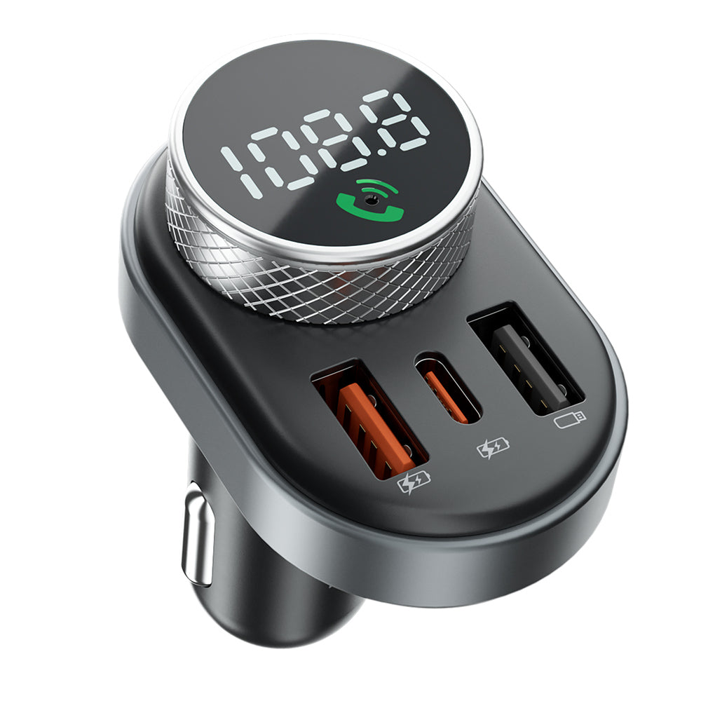 Proove - Car Charger with FM Modulator (FMSL30110001) - USB, Type-C, U-Disk, TF, Bluetooth 5.4, Fast Charge, 30W - Black