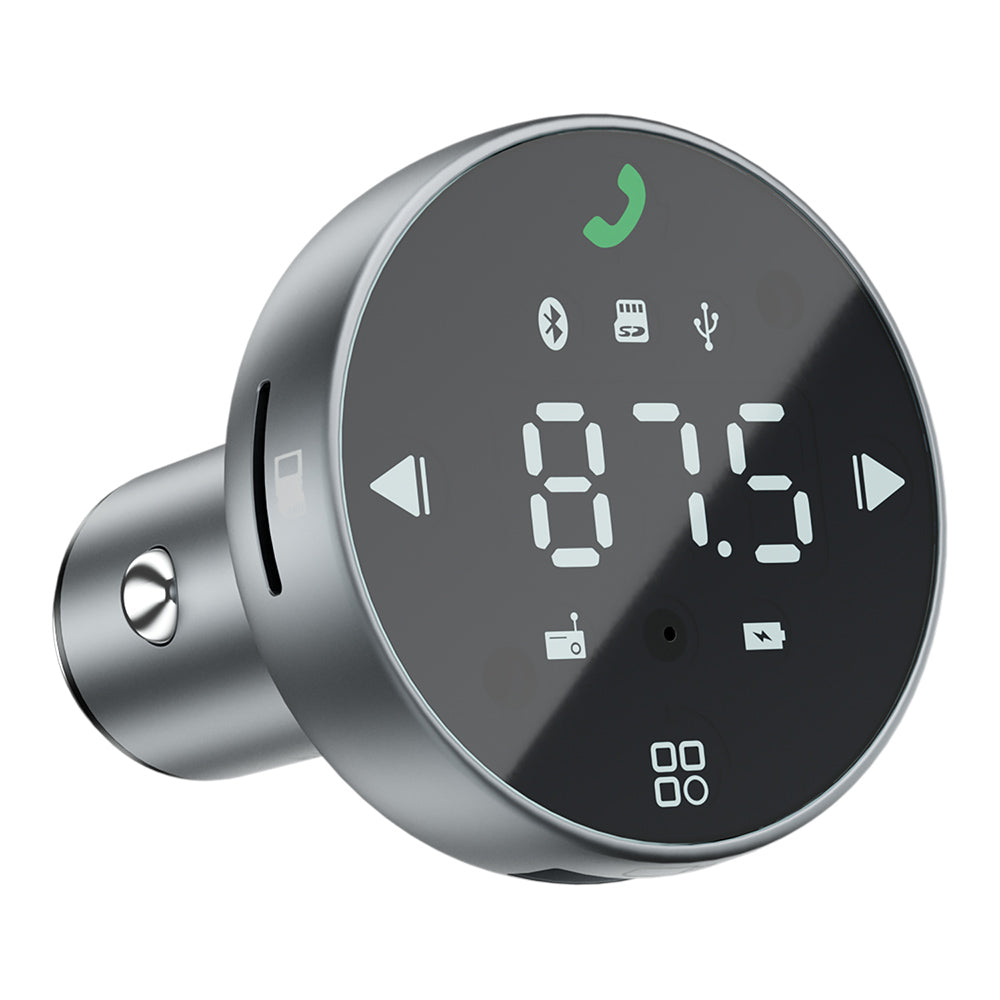 Proove - Car Charger with FM Modulator (FMSS30110003) - with Touch Screen, USB, Type-C, U-Disk, TF, Bluetooth 5.0, 30W -