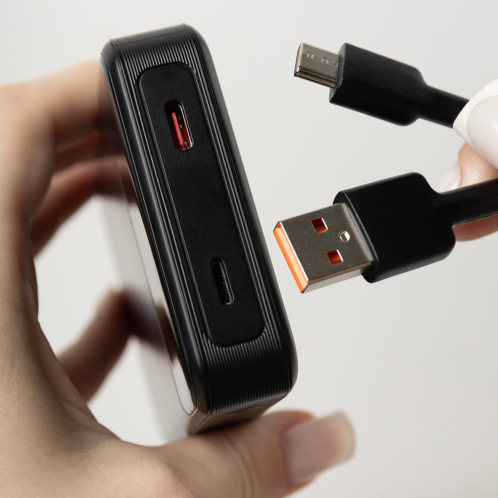 Proove - Power Bank Hoodman (PBH120010001) - Type-C, Lightning, Magnetic, with LED Display, Qi, 20W, 10000mAh - Black