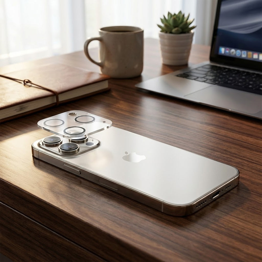 ANANK - Camera Guard - iPhone 16 / iPhone 16 Plus - Clear/Black