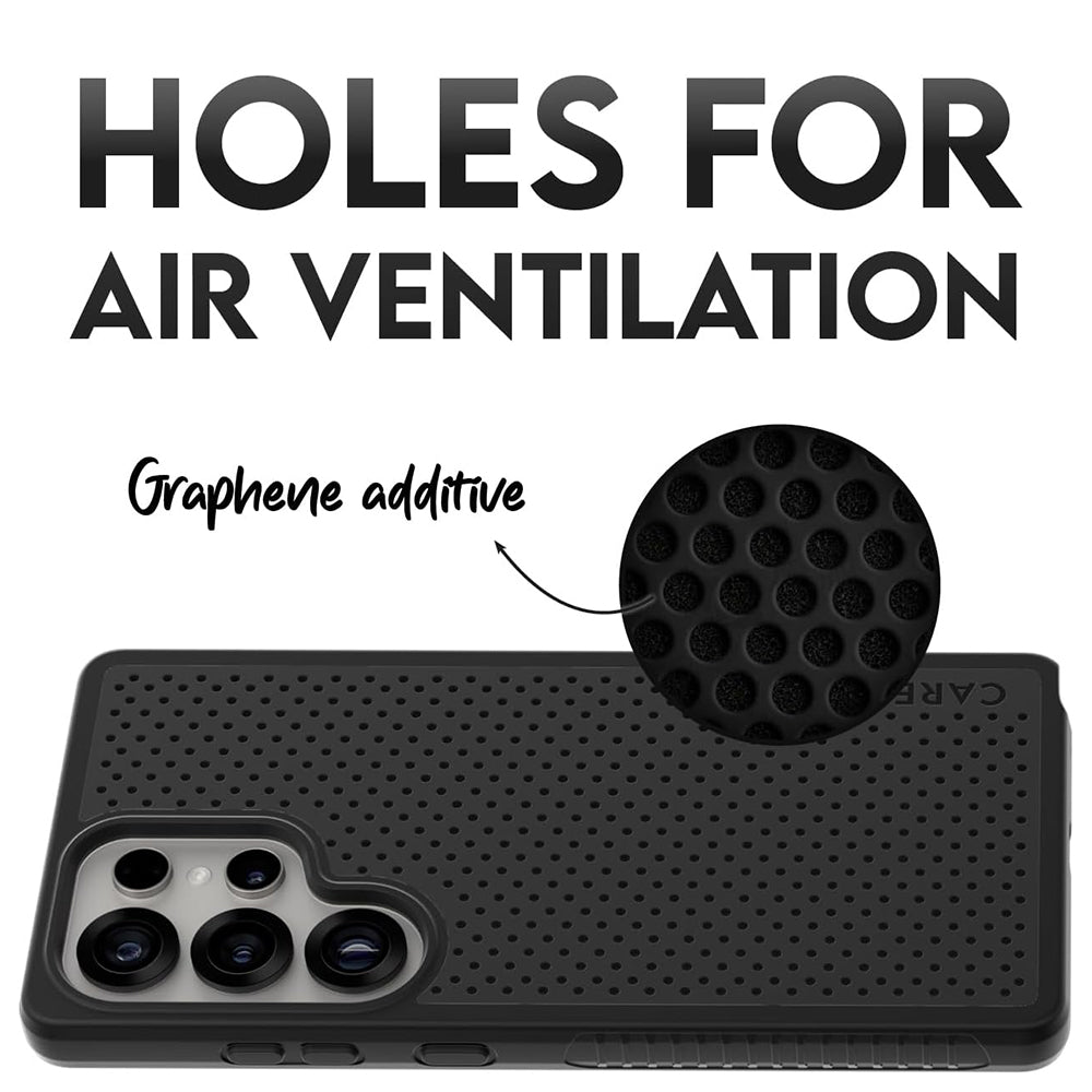 PanzerGlass® - CARE Feature Heat Beat - Samsung Galaxy S25 Ultra - Black