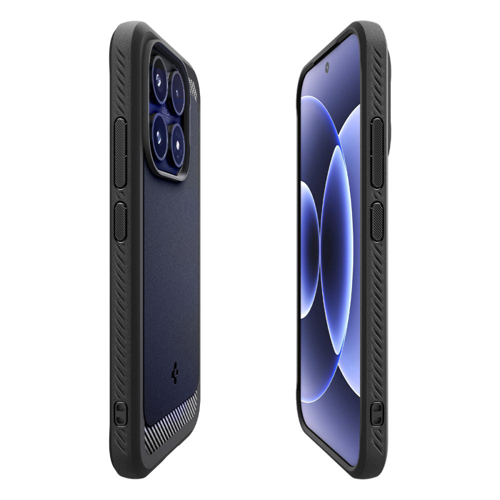 Spigen Husa de protectie Spigen Rugged Armor (ACS10458) compatibil cu Xiaomi 17, Negru Mat – imagine 4