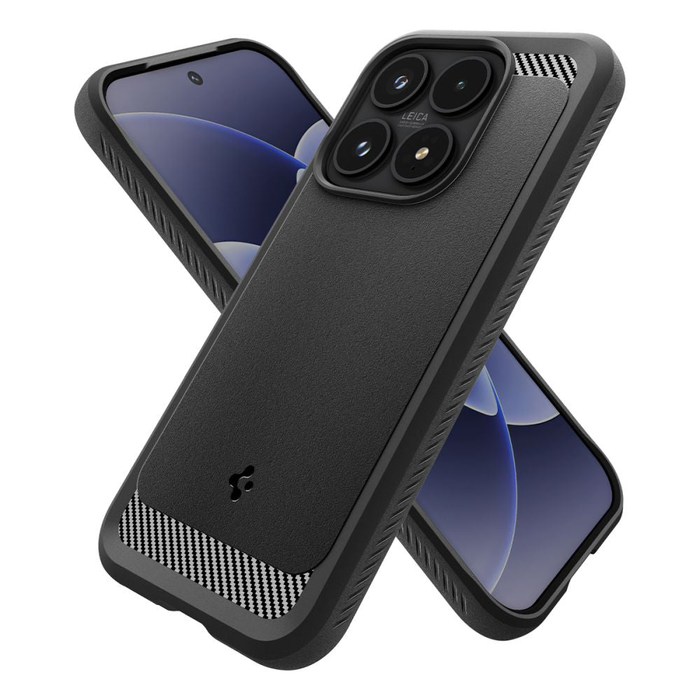 Spigen Husa de protectie Spigen Rugged Armor (ACS10458) compatibil cu Xiaomi 17, Negru Mat – imagine 2