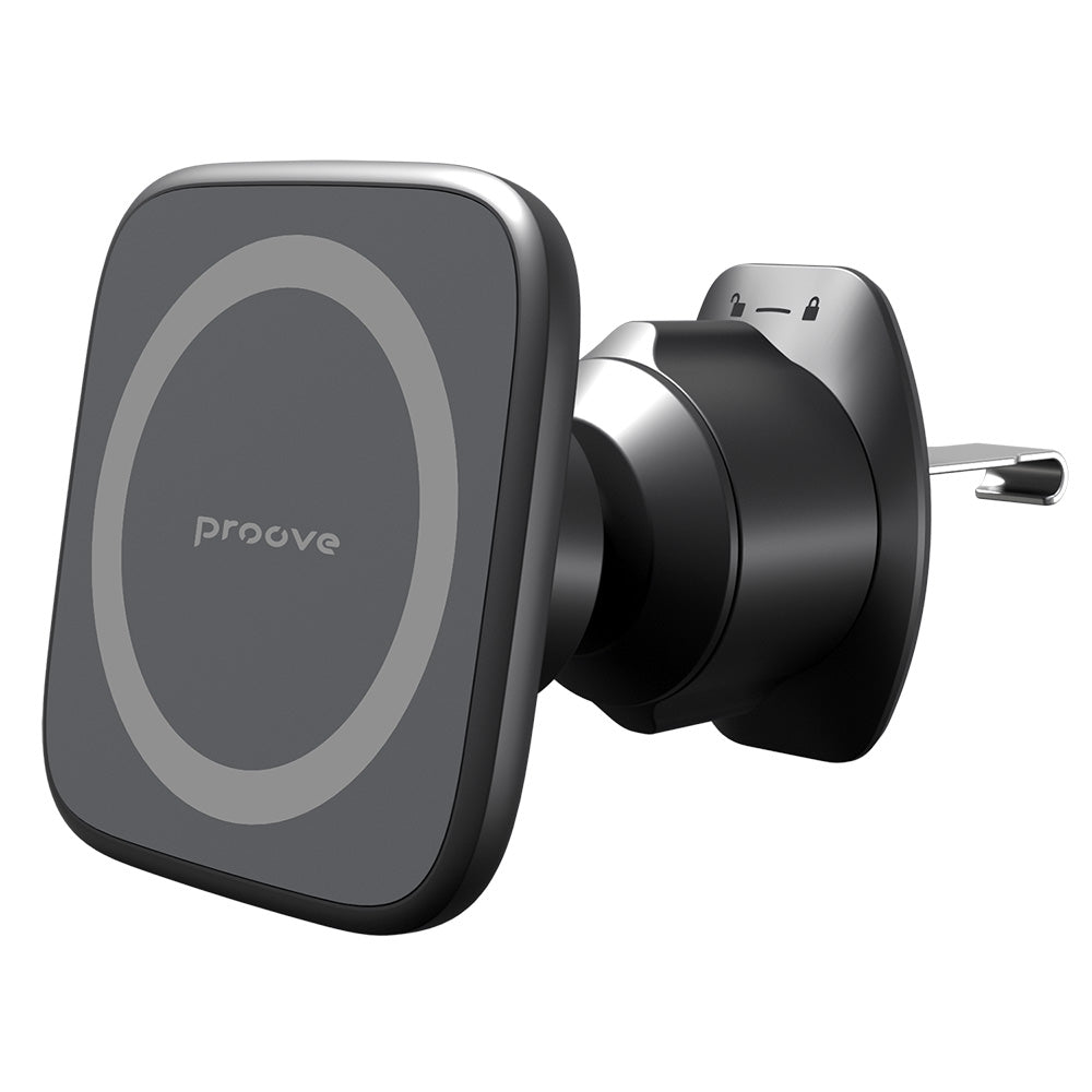 Proove - Car Holder Block (CHMA00000001) - Magnetic, for Air Vent, with Silicone Coating, Universal - Black