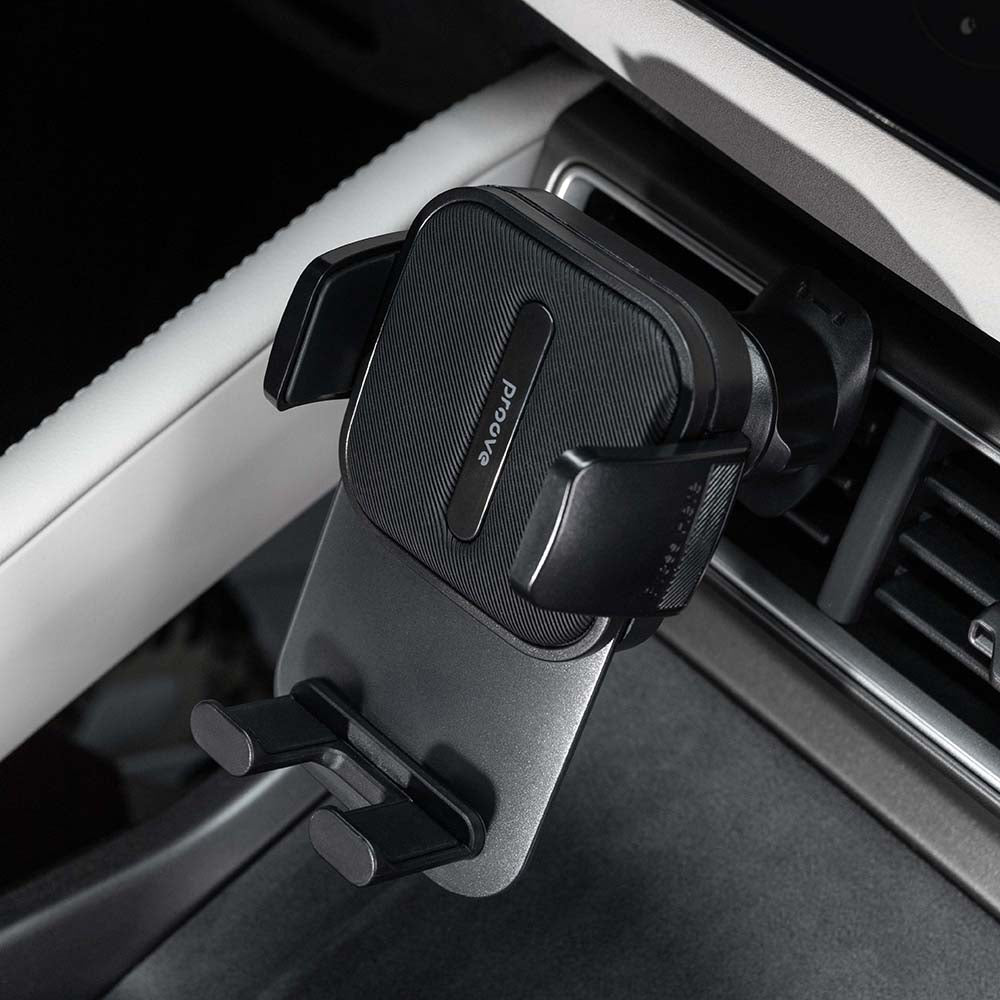Proove - Car Holder Crystal Clamp (CHCC00000001) - Air Vent, Mechanical Clamp, Secure Fastening, for 4.7"-6.9" Phones - 