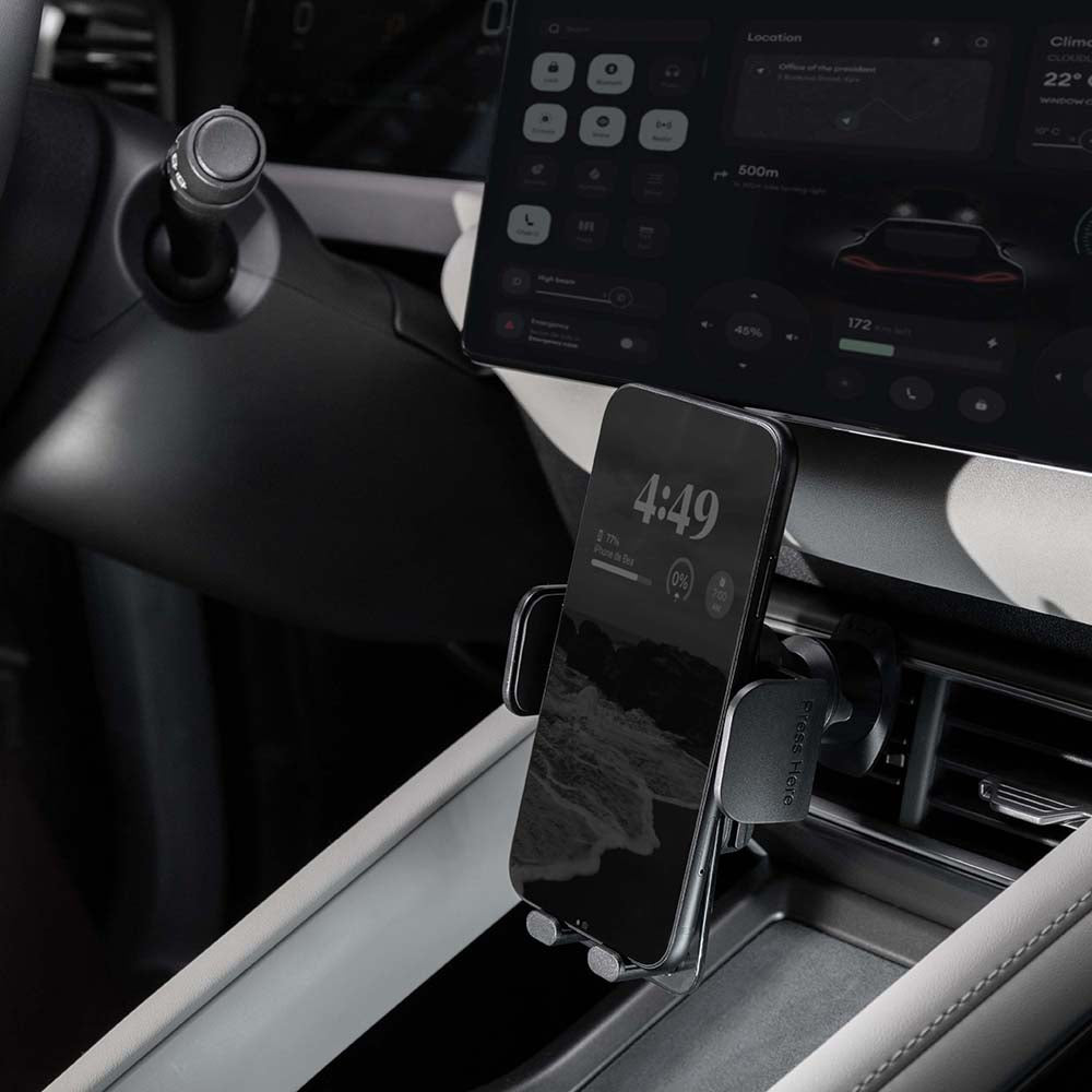 Proove - Car Holder Crystal Clamp Plus (CHCCP0000001) - Air Vent, Mechanical Clamp, Secure Mount, for 4.7-6.9" Phones - 