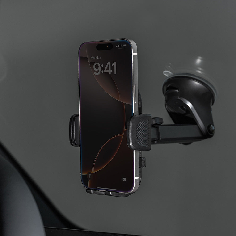 Proove - Car Holder Longway Plaid (CHLP00000001) - for Windshield/Dashboard, with Suction Cup, 4.7''-6.9" Phones - Black