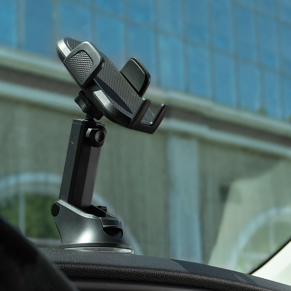Proove - Car Holder Longway Plaid (CHLP00000001) - for Windshield/Dashboard, with Suction Cup, 4.7''-6.9" Phones - Black