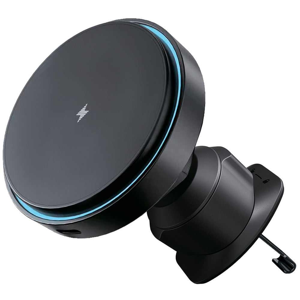 Proove - Car Holder with Wireless Charging Light Circle (WHLC15010001) - MagSafe, for Air Vent, 360°, 15W, Blue LED - Bl