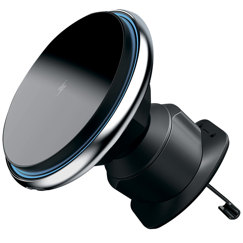 Proove - Car Holder with Wireless Charging Magic Circle (WHMC15020006) - for Air Vent, Magnetic, Zinc Alloy, 15W - Silve