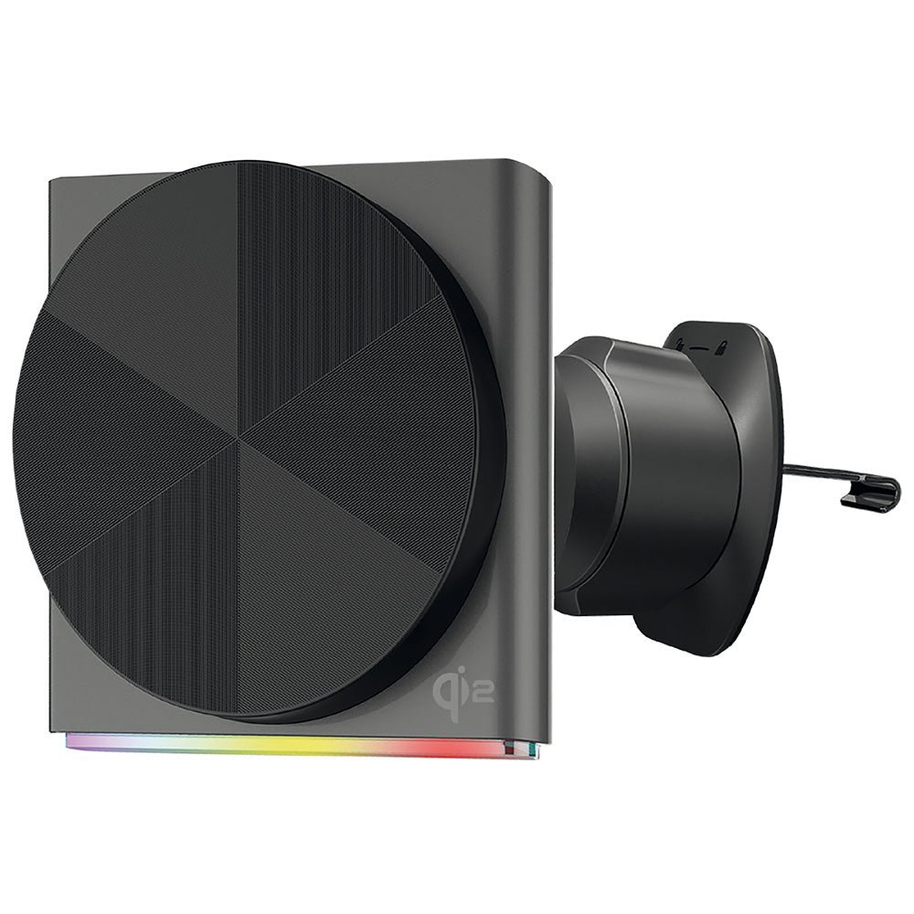 Proove - Car Holder with Wireless Charging Neostorm (WHNS15002003) - for Air Vent, Magnetic, Qi2, 15W, RGB, Aluminum - G