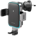 Proove - Car Holder with Wireless Charging Triple Clamp Pro (WHTP15010004) - 2in1 Mount, Automatic, LED, Qi2 15W - Metal