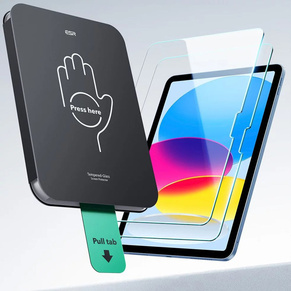 ESR - Tempered Glass Screen Protector UltraFit Tray (2 pack) - iPad Air 13 (2024) / Air 13 (2025) / Air 13 (2026) - Clea