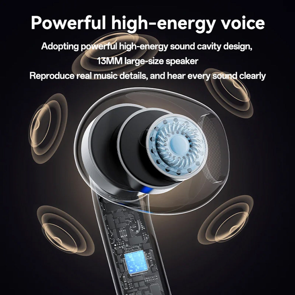 Yesido - Wireless Earbuds (TWS31S) - TWS, Microphone, Bluetooth 5.4, Half-In-ear Design, 300mAh, Small Package - White