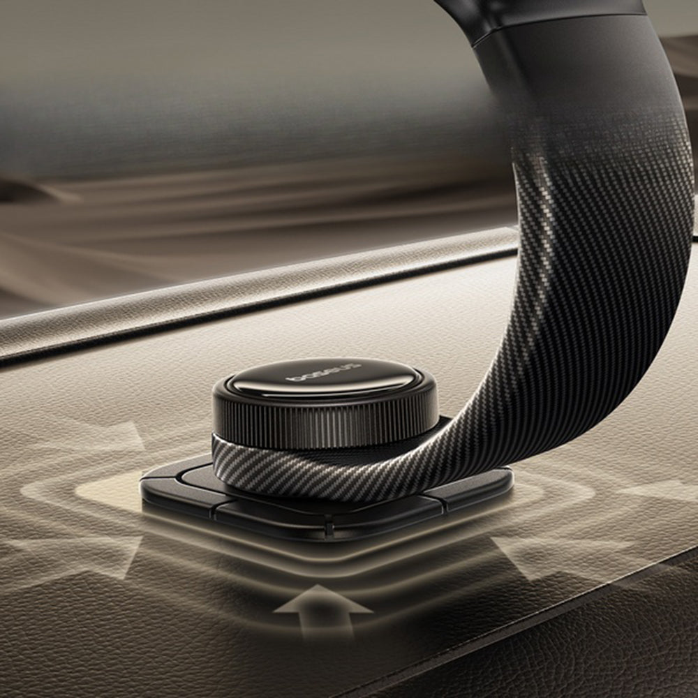 Baseus - Car Holder PrimeTrip C03 Pro (C0013A01) - Magnetic, for Dashboard, Adjustable, Type-C, 3M Adhesive - Black