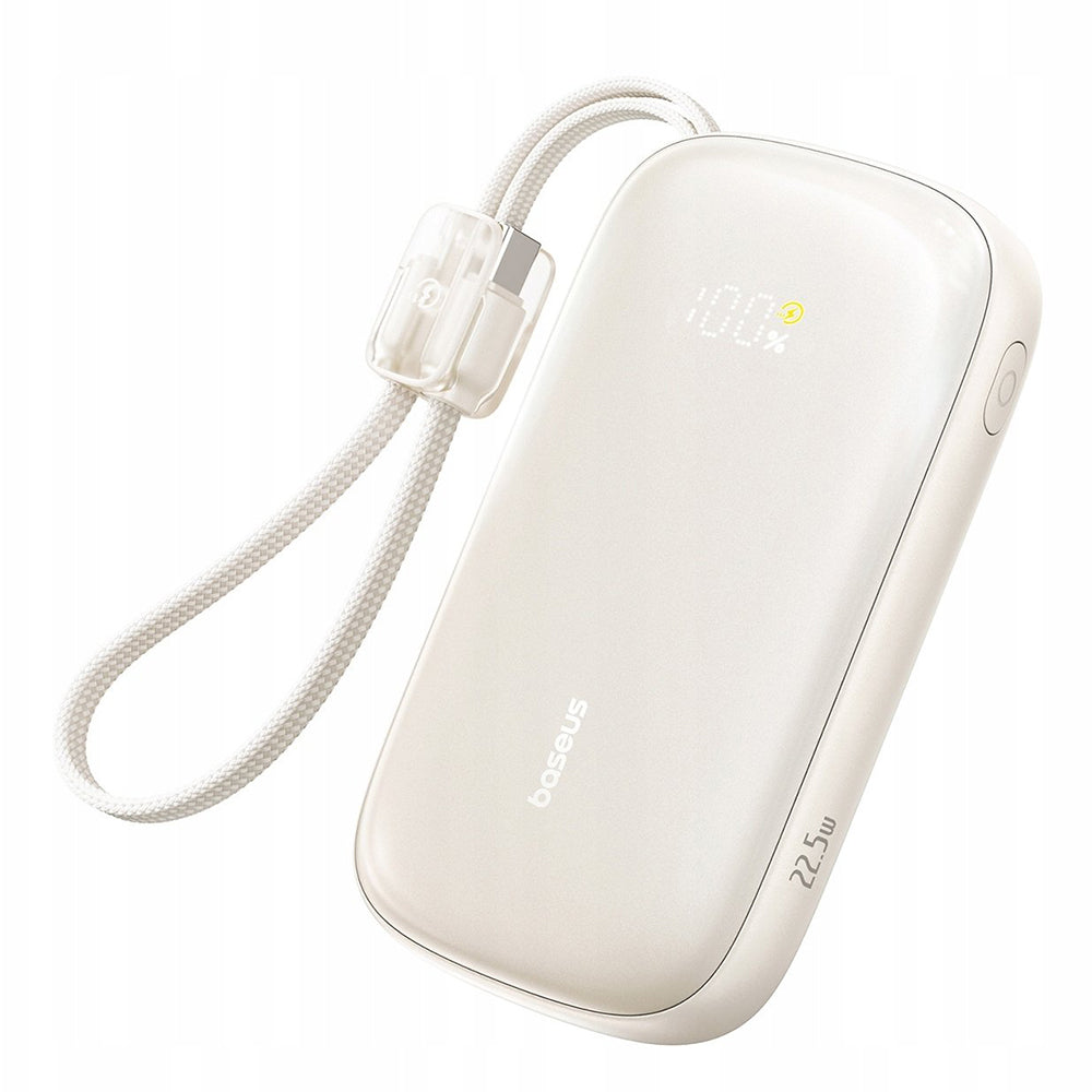 Baseus - Power Bank EnerFill FC21 Qpow 3 Ultra (E0027M01) - Detachable Cable, 20000mAh, 22.5W, USB, USB-C - Natural Tita