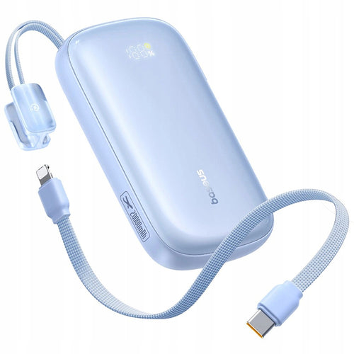 Baseus - Power Bank EnerFill FC21 Qpow 3 Ultra (E0027L03) - with Detachable Cable, 10000mAh, 22.5W, USB, USB-C - Galaxy 