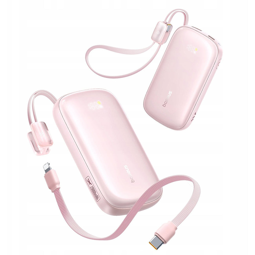 Baseus - Power Bank EnerFill FC21 Qpow 3 Ultra (E0027L02) - with Detachable Cable, 10000mAh, 22.5W, USB, USB-C - Nebula 