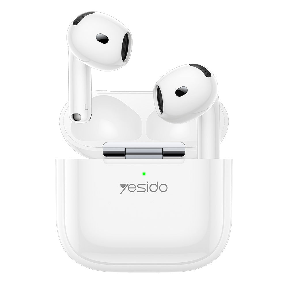 Yesido - Wireless Earbuds (TWS31S) - TWS, Microphone, Bluetooth 5.4, Half-In-ear Design, 300mAh, Small Package - White