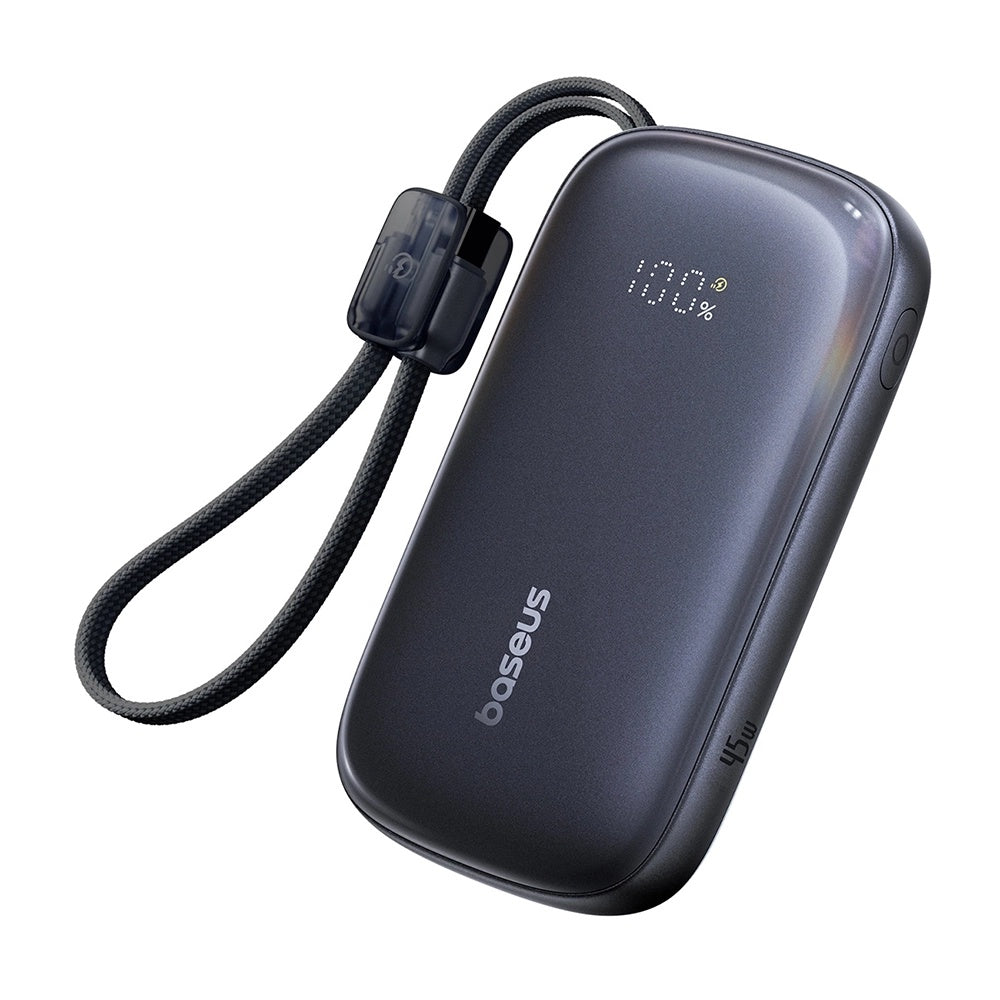 Baseus - Power Bank EnerFill FC21 Qpow 3 Ultra (E0027Q00) - with Detachable Cable, 10000mAh, 45W, USB, USB-C - Cosmic Bl