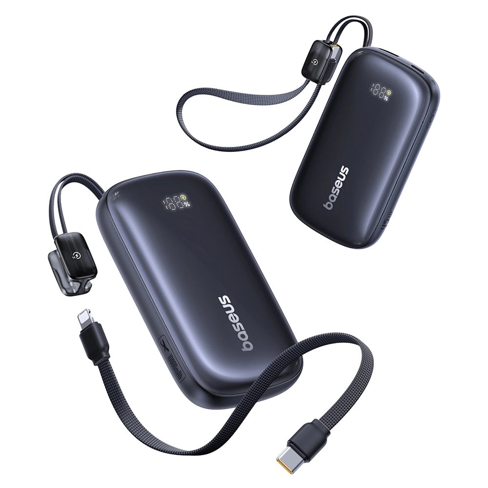 Baseus - Power Bank EnerFill FC21 Qpow 3 Ultra (E0027Q00) - with Detachable Cable, 10000mAh, 45W, USB, USB-C - Cosmic Bl