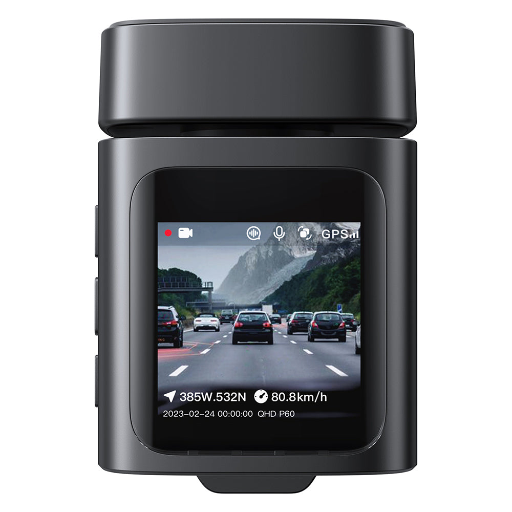 Baseus - Dash Camera PrimeTrip (C10669000123-00) - Driving Recorder, Built-In GPS, Night Vision, 3K - Cosmic Black