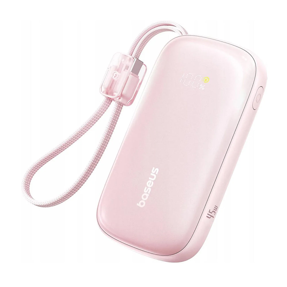 Baseus - Power Bank EnerFill FC21 Qpow 3 Ultra (E0027Q02) - Detachable Cable, 10000mAh, 45W, Digital Display - Nebula Pi