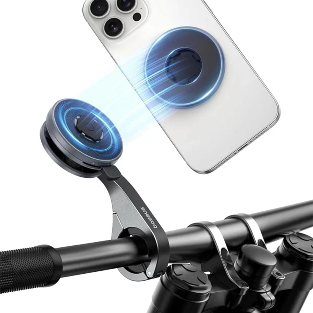 Baseus - Bike Phone Holder PrimeTrip VB1 (C0013D00) - Magnetic, Aluminium Alloy - Black
