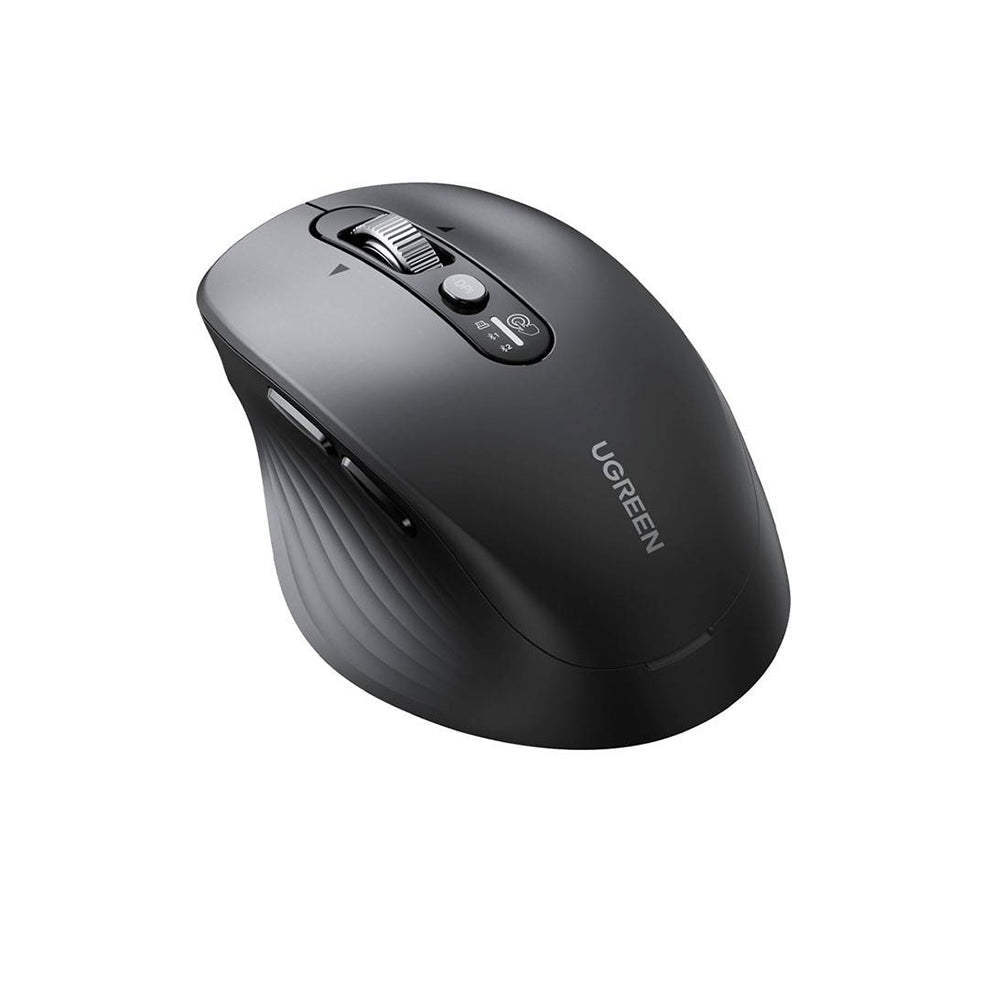 Ugreen - Wireless Mouse M752 (75498B) - Multi-mode, Bluetooth 5.4, 2.4Ghz, 4D Scroll Wheel, 1000-5000DPI, 2x AA Battery 
