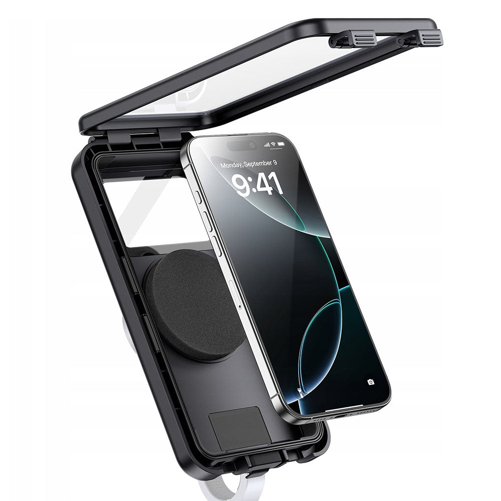Baseus - Waterproof Case PrimeTrip VB1 RainShield (C0013D01) - for Magnetic Bike Holder, 360° Cover, Adjustable, 6.9" - 