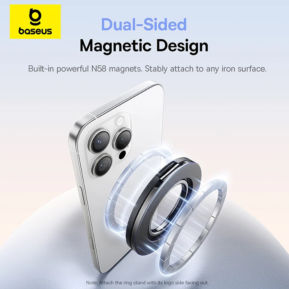 Baseus - Desk Holder MagPro 3 (Z0004800) - Magnetic, Dual-Ring - Cosmic Black