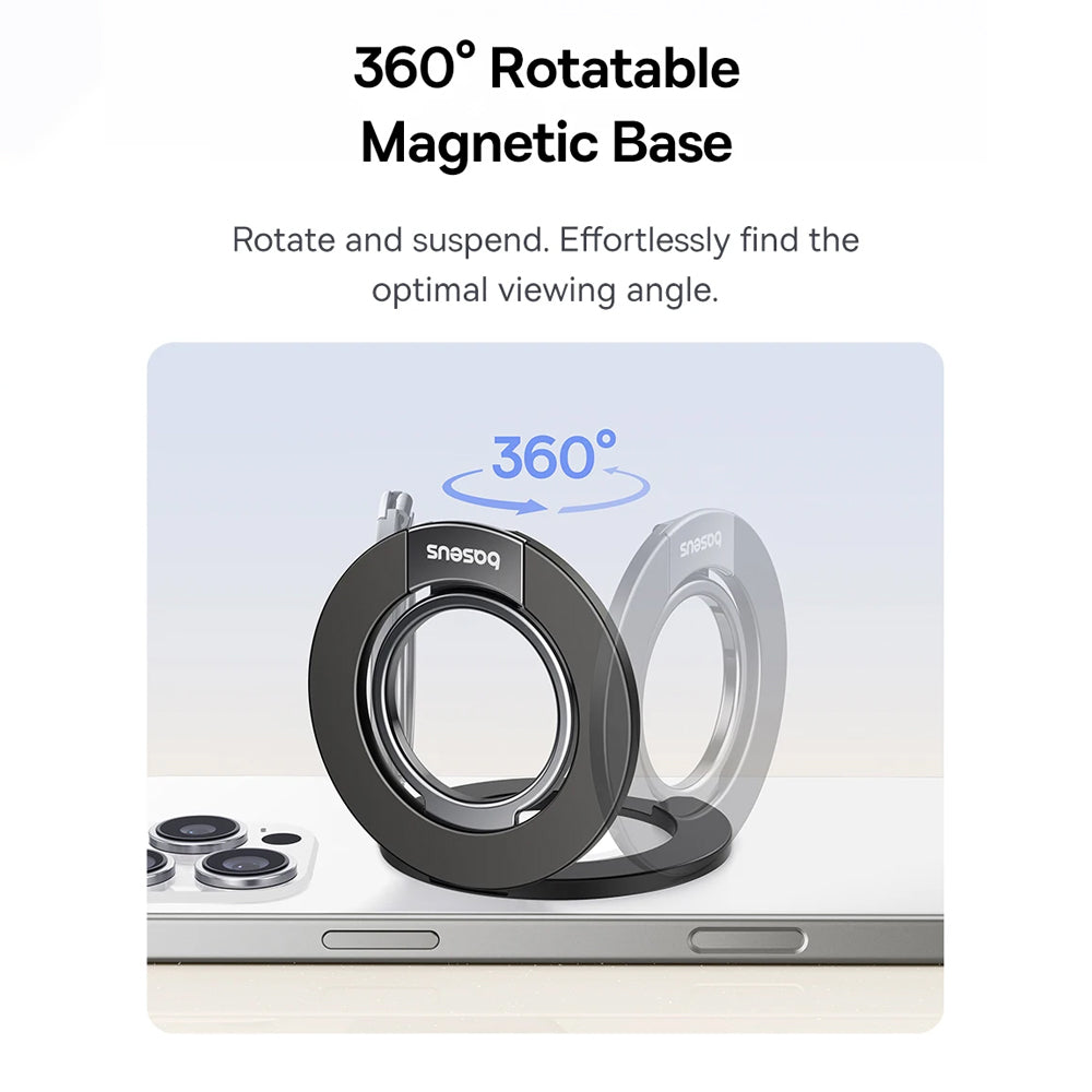 Baseus - Desk Holder MagPro 3 (Z0004800) - Magnetic, Dual-Ring - Cosmic Black